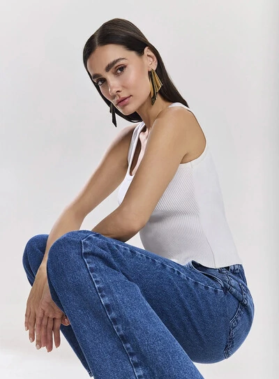 FotoCalça Jeans Wide Leg - Tufi Duek