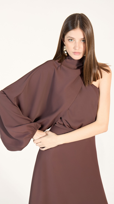 FotoVestido Um Ombro Cinto - Skazi