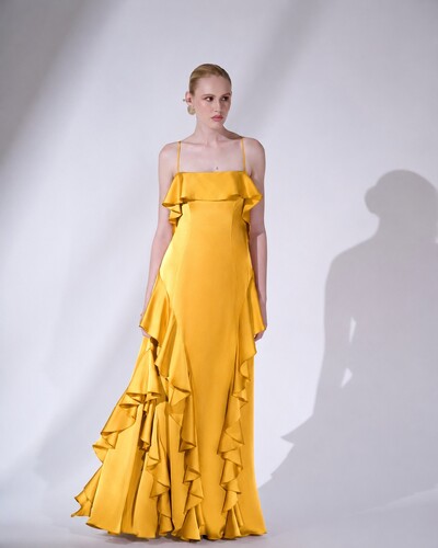 Foto Vestido Babados - Maracujá