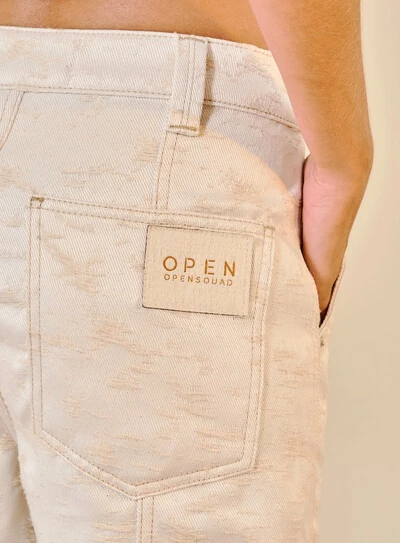 FotoCalça Feminina Reta Em Sarja - Open