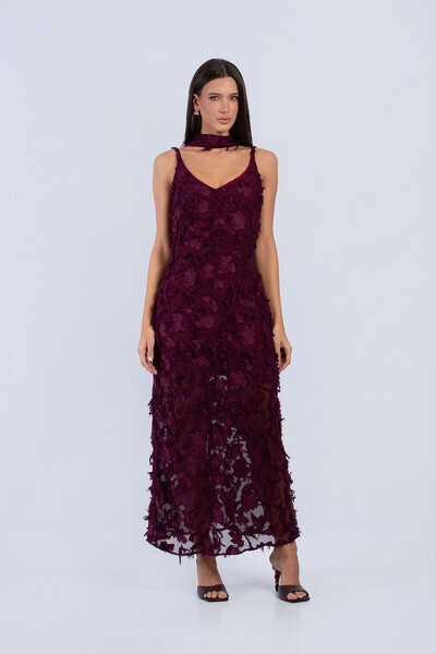 Foto Slip Dress Lisa Decote V com Echarpe - Fernanda Nabhan