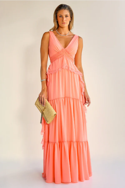 Foto Vestido Babados Renda - Unity Seven