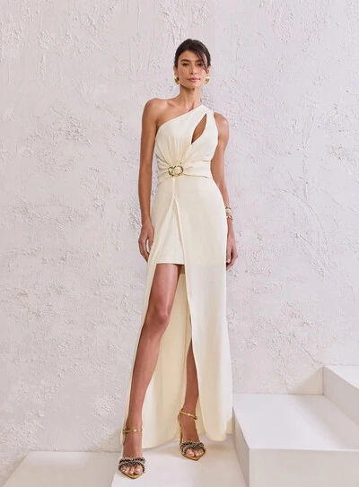 Foto Vestido Longo Patou Detalhe Fivela - Tufi Duek