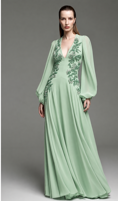 Foto Vestido Bordado Fluido - M.rodarte