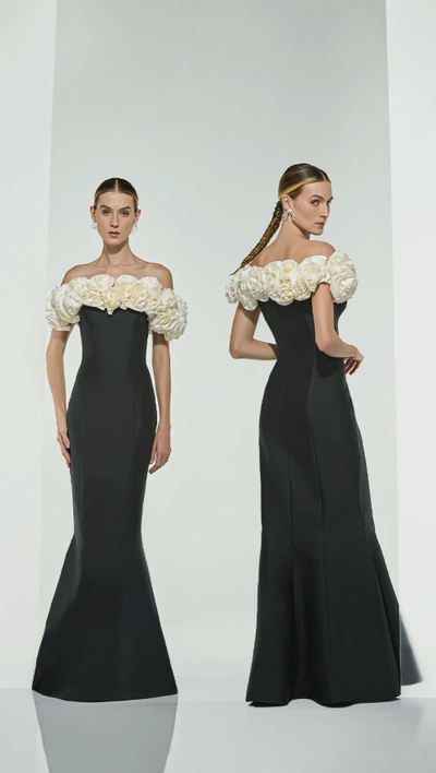 FotoVestido Ombro a Ombro Flores Sereia - Fátima Scofield