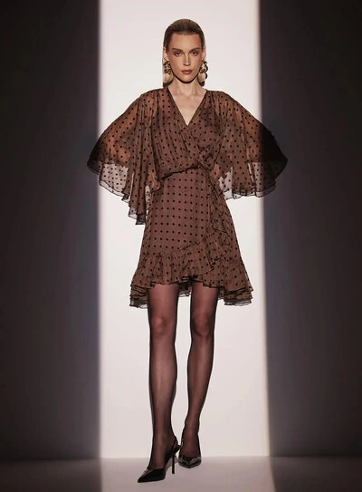 Foto Vestido Transpassado Losango - Tufi Duek