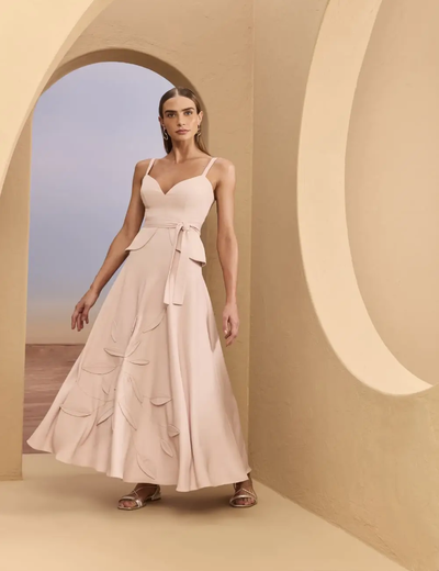 Foto Vestido Barra Folhas - Skazi