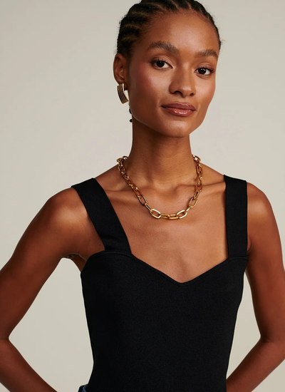 FotoTop Cally Preto Tricot Feminino - Le Lis