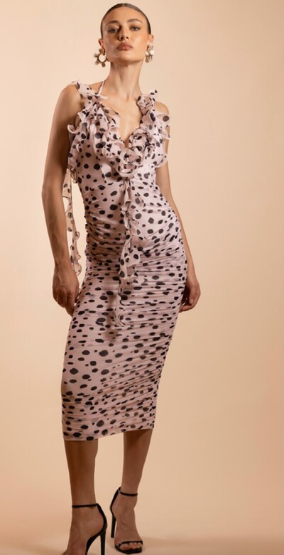 Foto Vestido Midi Drapeado - PatBo