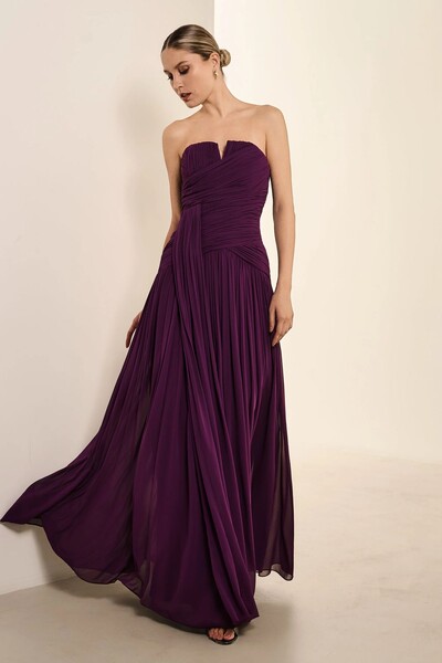 Foto Vestido Drapeado Plissado - Fleche D'or