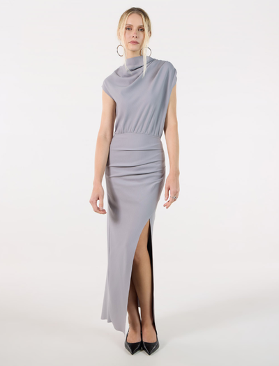 Foto Vestido Drapeado Decote Bobo - Skazi