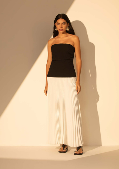 Foto Vestido Tomara-que-Caia Bicolor - Sly Wear