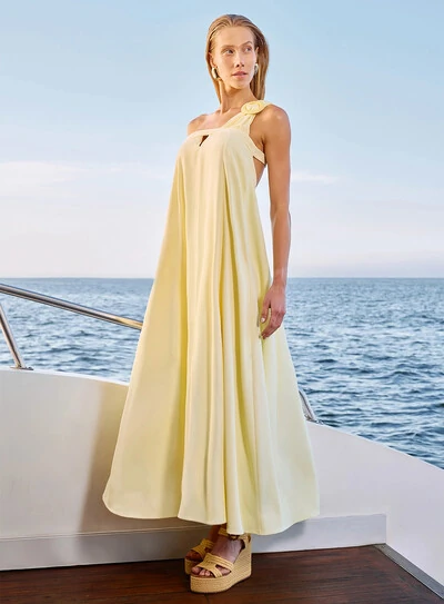 Foto Vestido Maxi Midi Fivela - Skazi