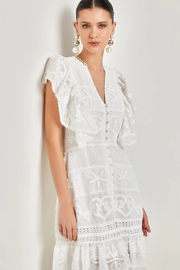 Vestido Longo Cute Lace - Ave Rara