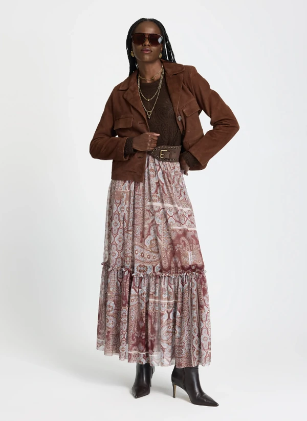 Saia Longa Paisley - Lelis