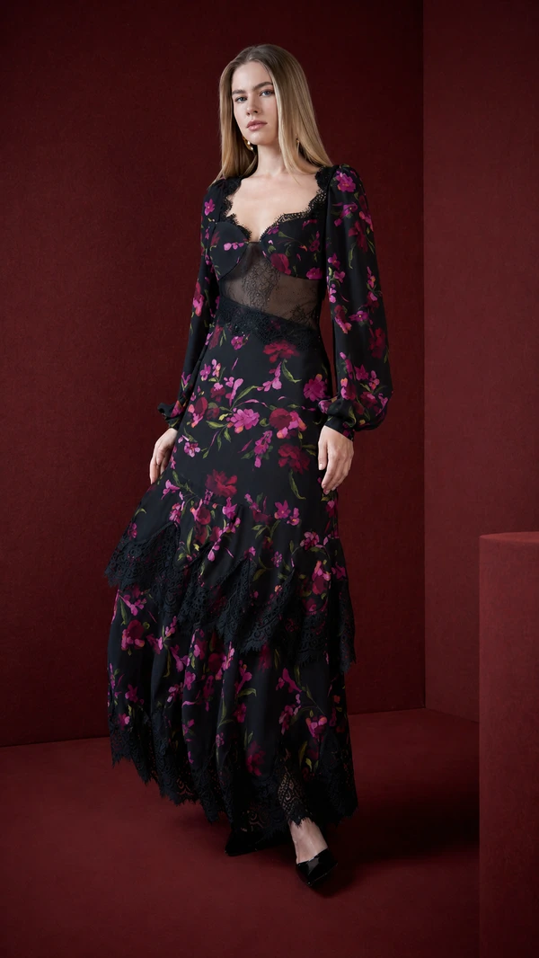 Vestido Longo Renda - Skazi