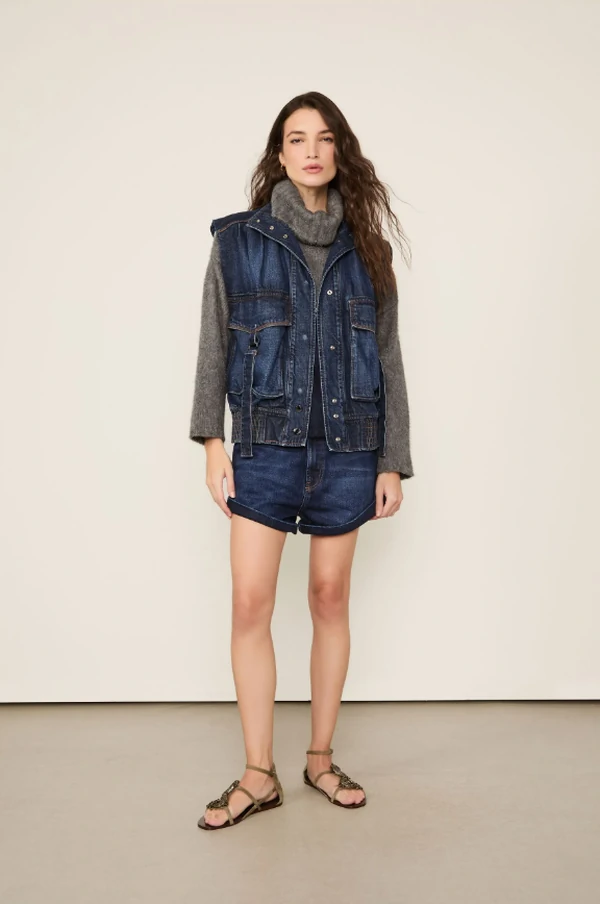 Colete Jeans Over - Animale
