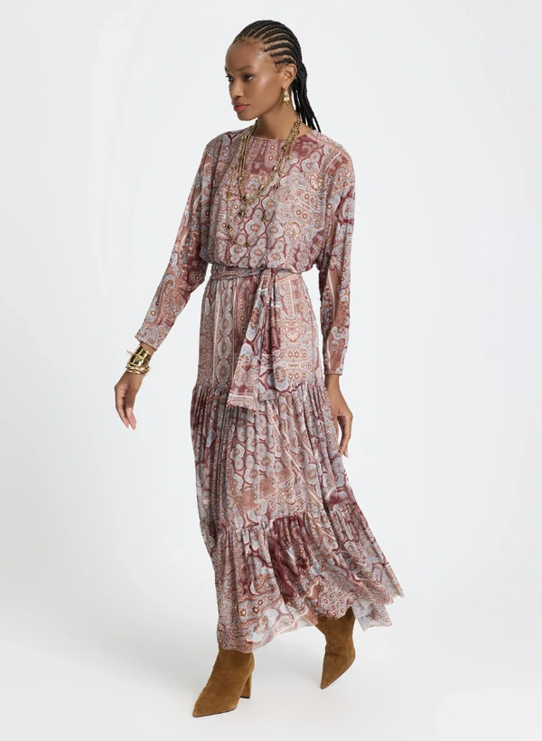 Vestido Longo Paisley - Lelis