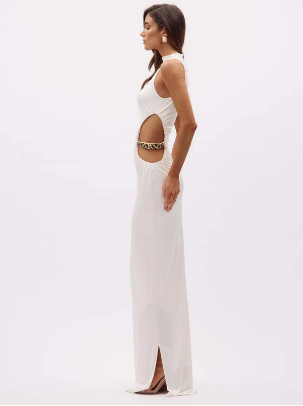 Vestido Recorte Cintura Metal - Oasis