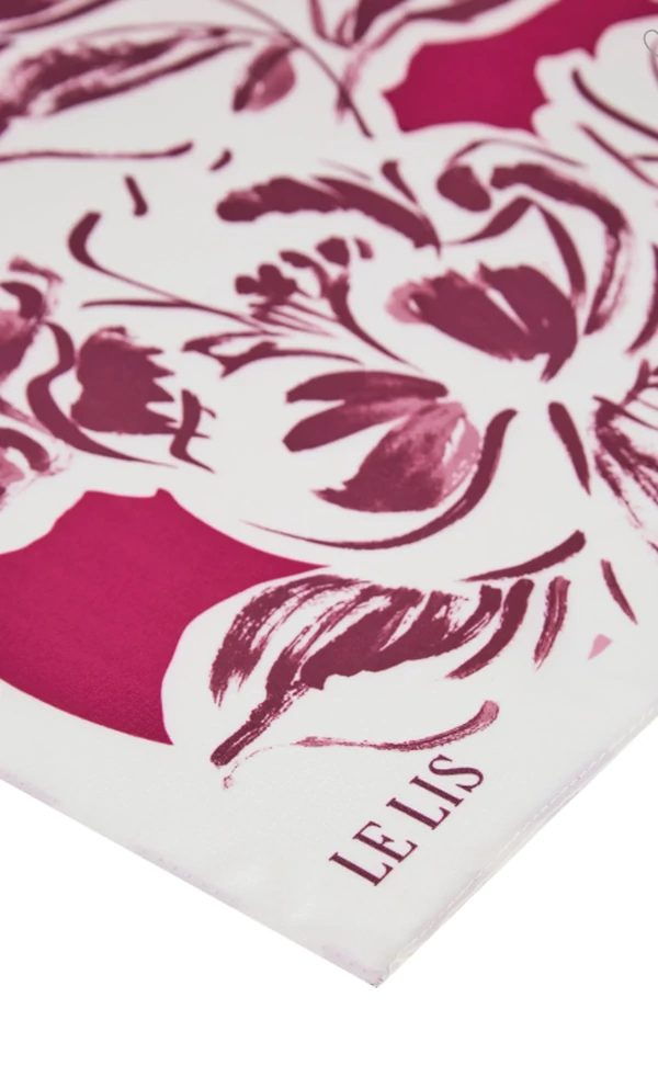 Lenço Floral Acetinado - Le Lis