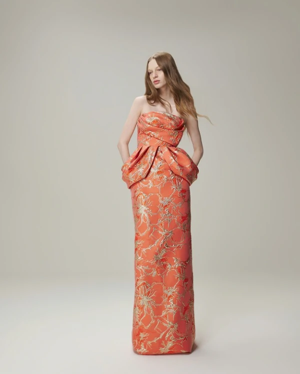Vestido Dobradura Jacquard - M.Rodarte