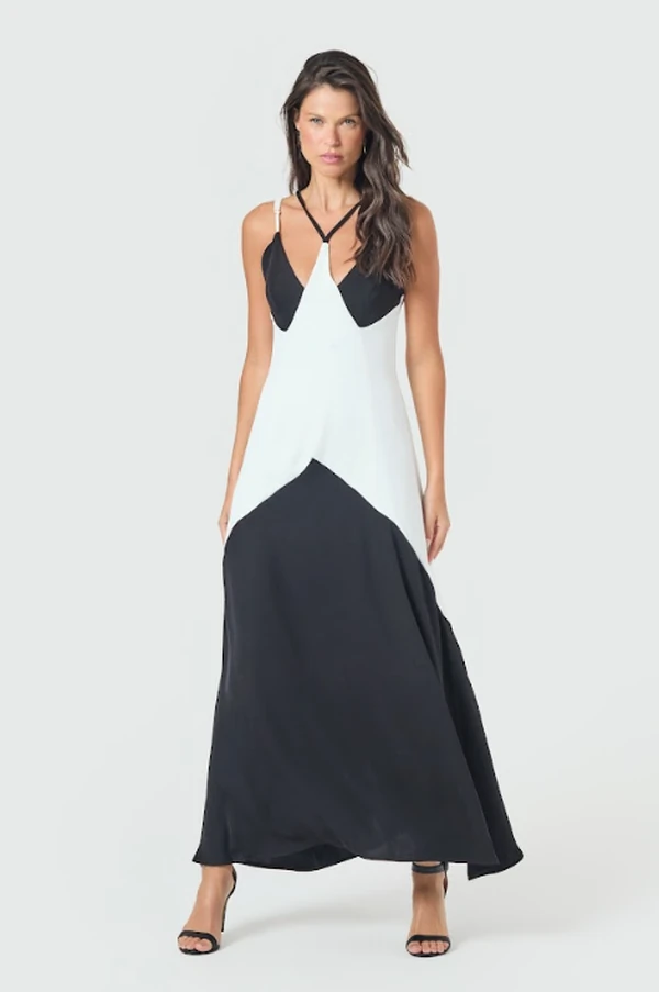 Vestido Alça Recortes - Sly Wear