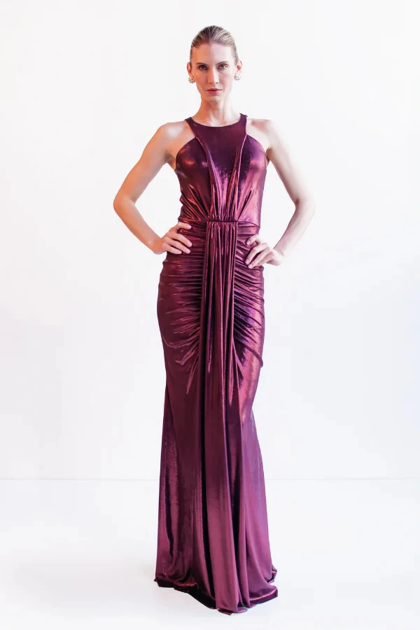 Vestido Longo Metalizado - Unity Seven