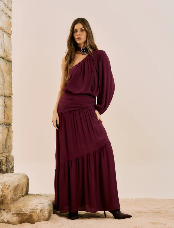 Vestido Um Ombro - Open