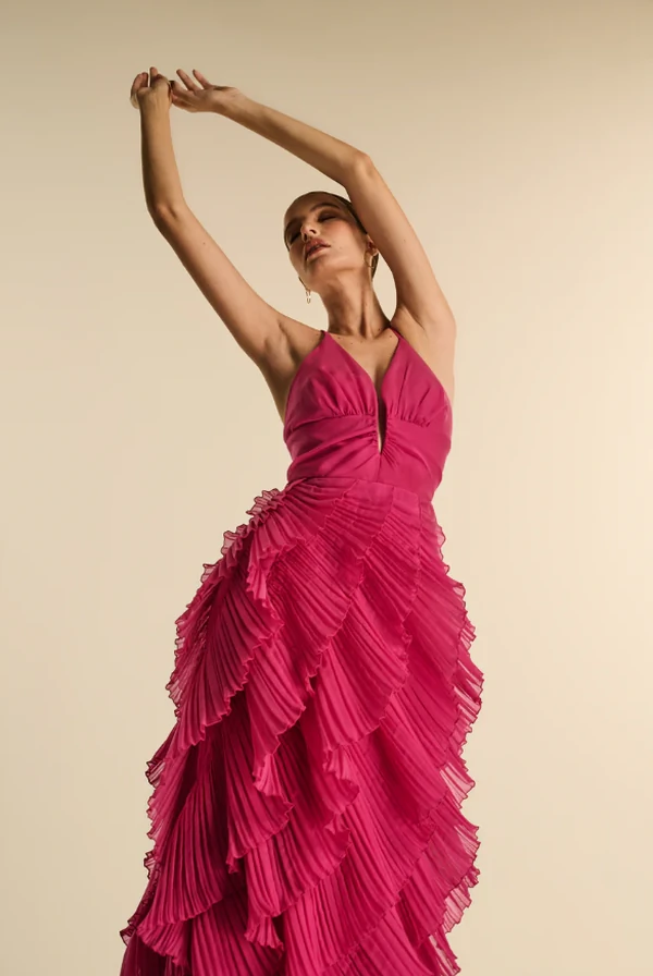 Vestido Camadas - Maracujá