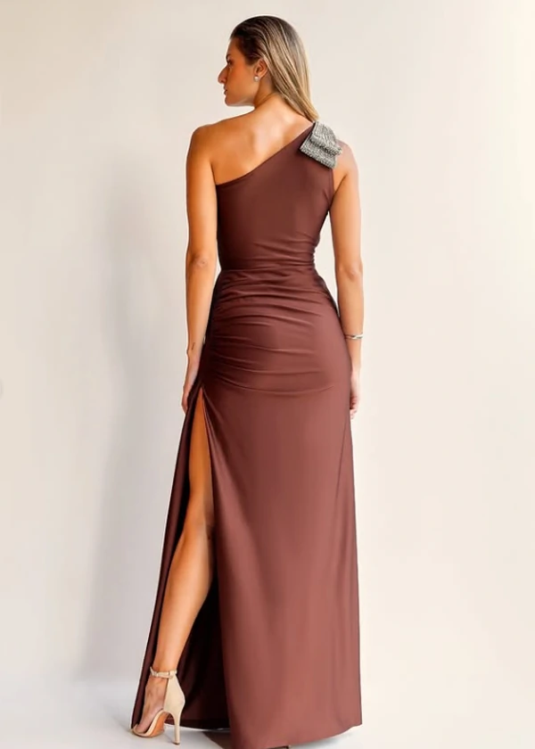 Vestido Um Ombro Laço - Unity Seven