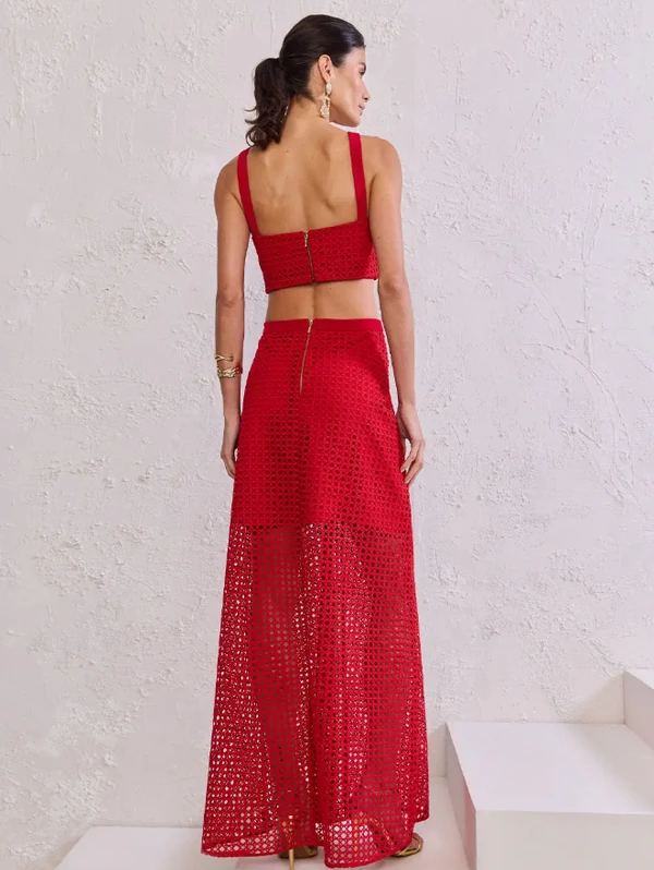 Vestido Telado Recortes - Tufi Duek