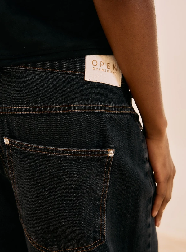 Calça Jeans Wide Leg - Open
