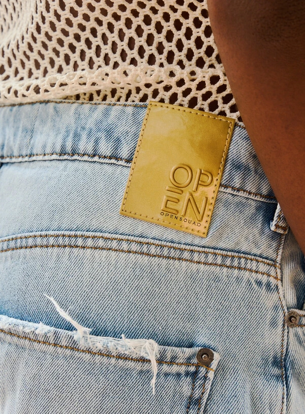 Calça Jeans Feminina Baggy Basic Comfort - Open