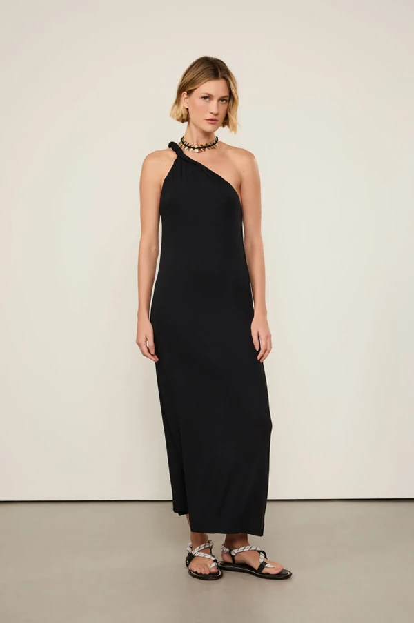 Vestido De Malha Com Detalhe Em Nó - Animale