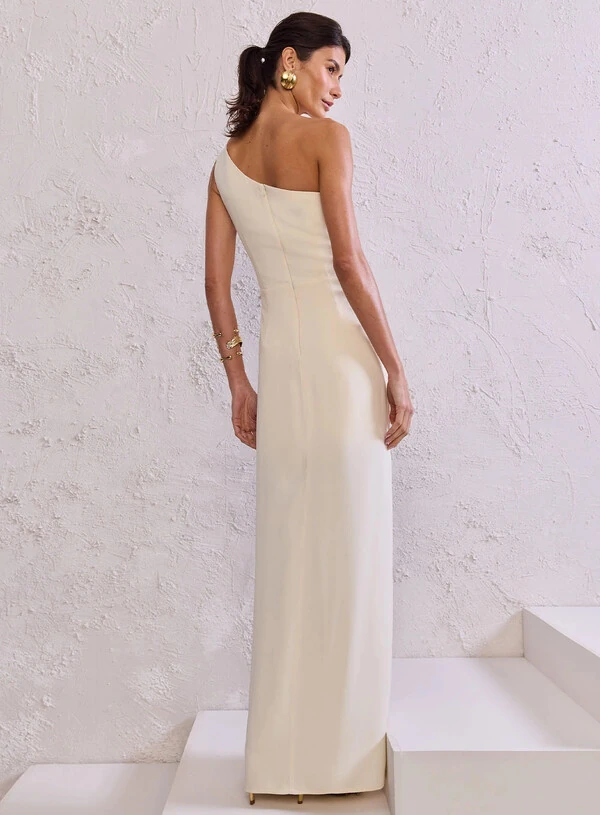 Vestido Longo Patou Detalhe Fivela - Tufi Duek