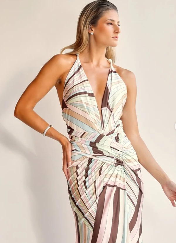 Vestido Recortes Bolas - Unity Seven