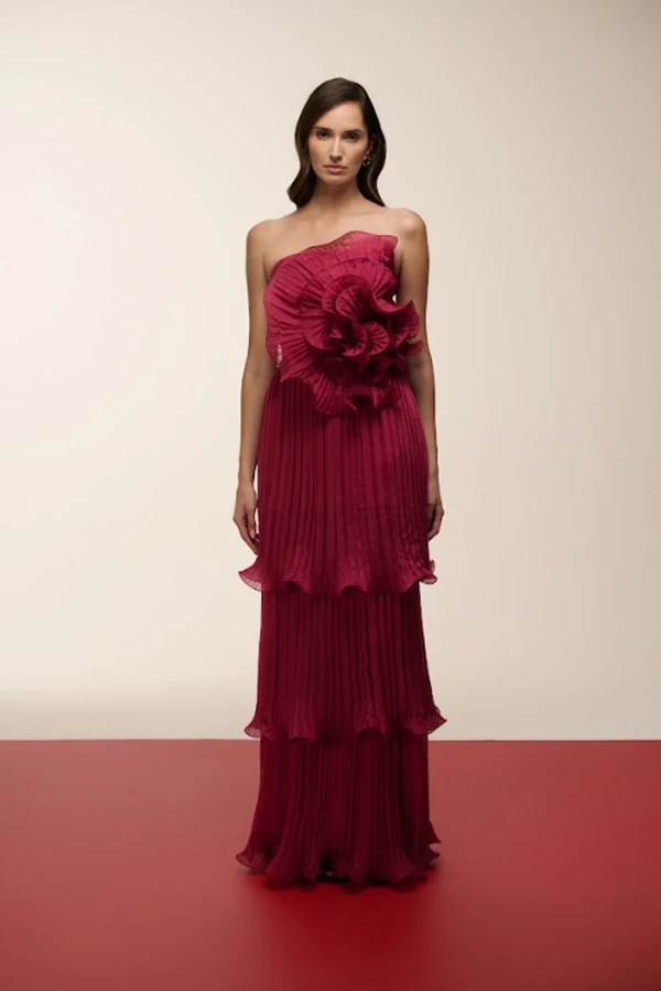 Vestido Flor Busto - Maracujá