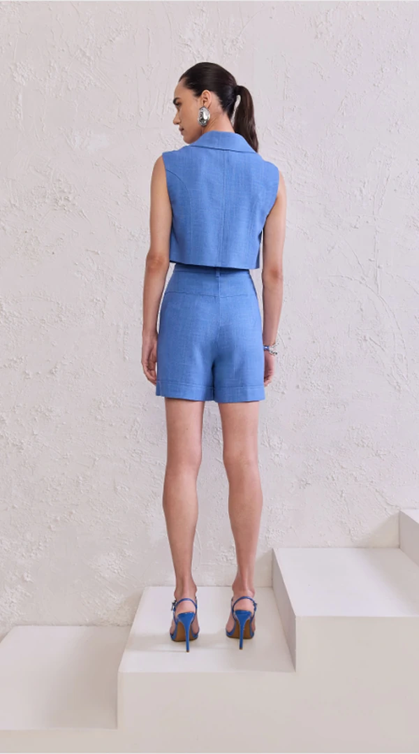 Conjunto Colete Botões e Bermuda - Tufi Duek