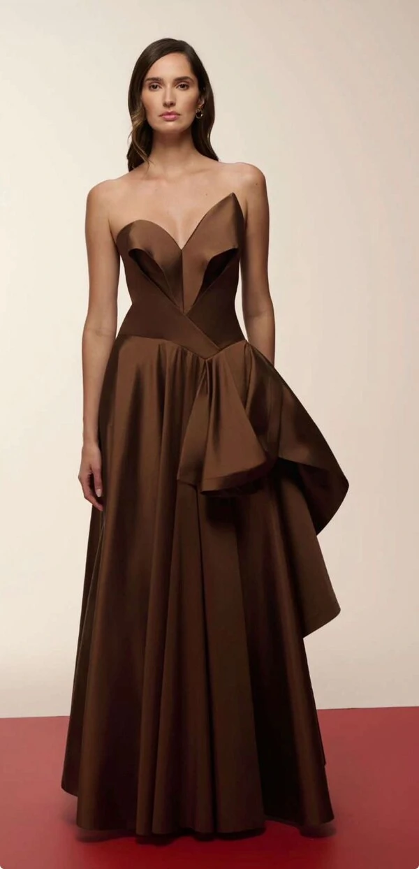 Vestido Camadas Lateral - Maracujá
