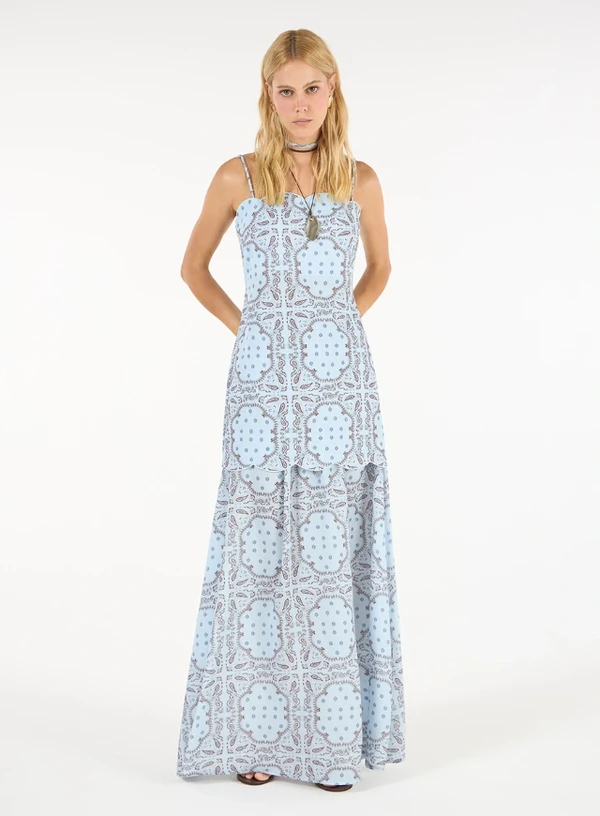 Conjunto Vestido E Saia Estampa Paisley - Tufi Duek