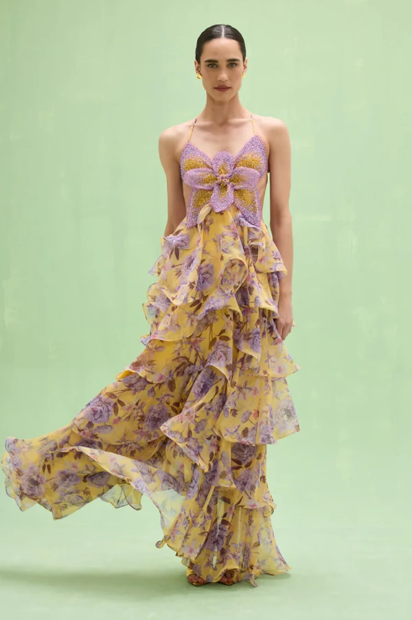 Vestido Flor Bordado - PatBo