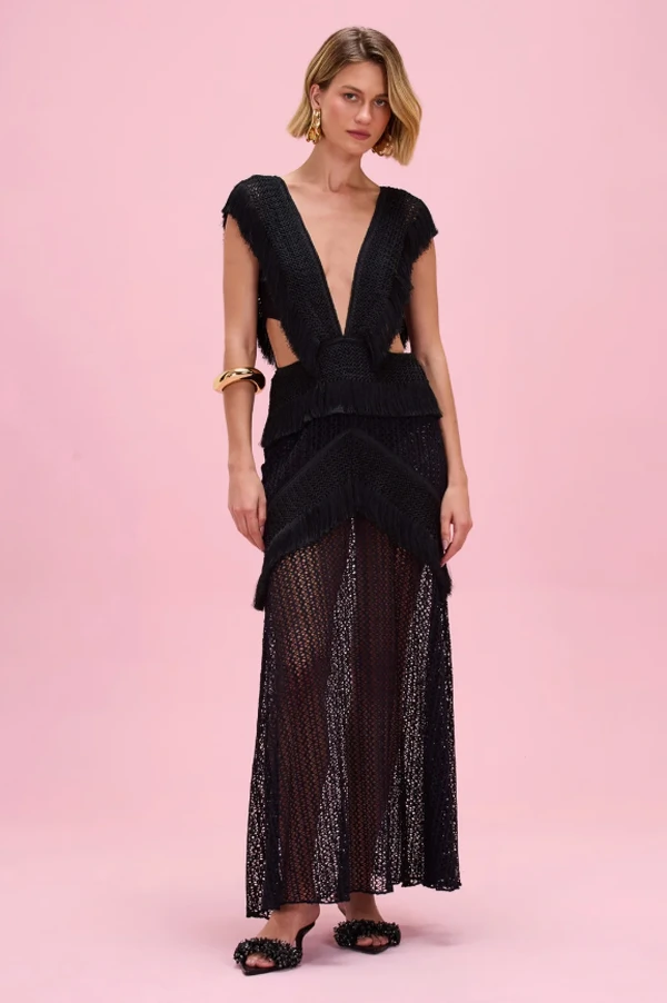 Vestido Macramê Franjas - PatBo