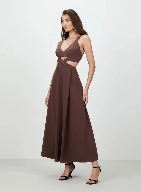 Vestido Midi Faixa - Tufi Duek
