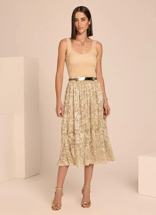 Top Cally Lurex II Tricot Feminino - Le Lis