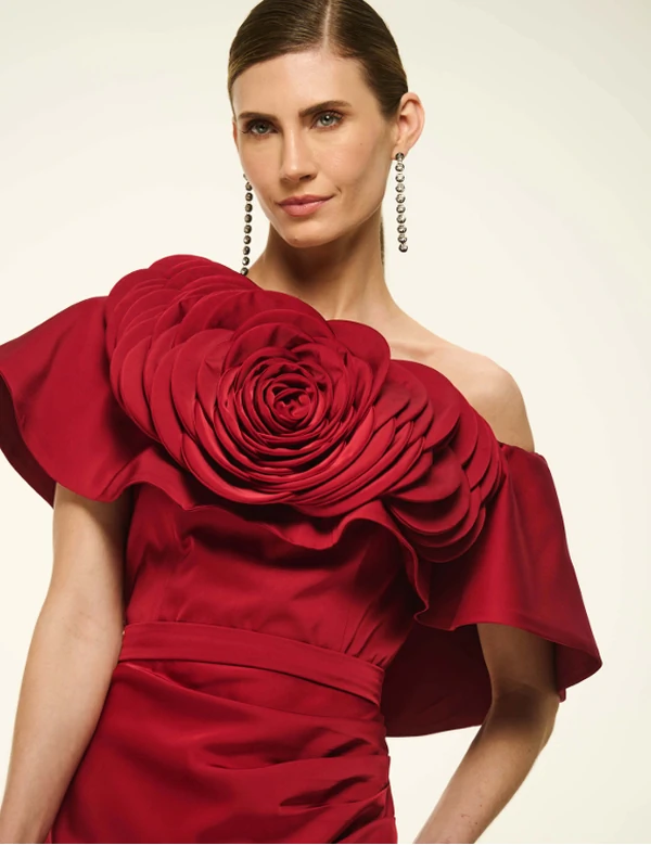 Vestido Busto Flores - Artesacra