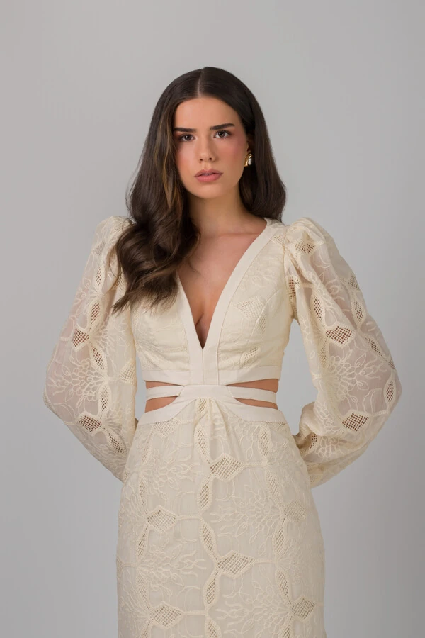 Vestido Patricia Manga - Fernanda Nabhan