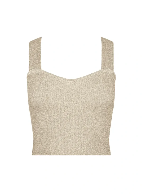 Top Cally Lurex II Tricot Feminino - Le Lis