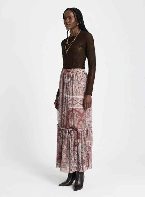 Saia Longa Paisley - Lelis