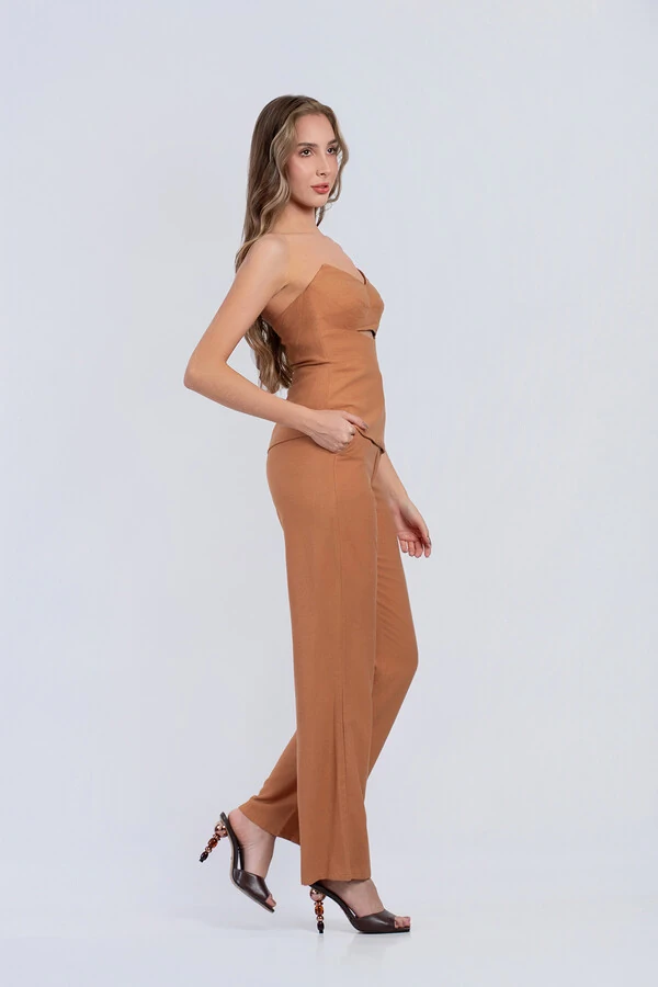 Conjunto Isadora Regata Peplum & Pantalona - Fernanda Nabhan