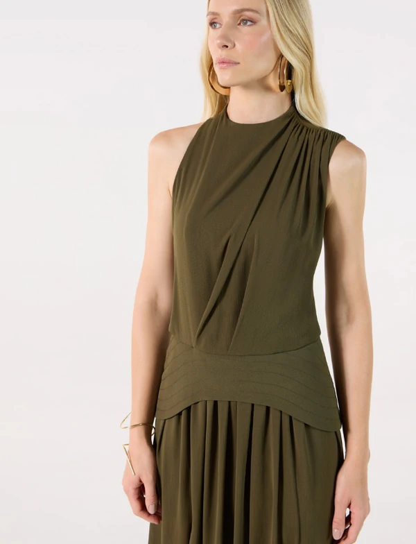 Vestido Pala Trabalhada - Tufi Duek